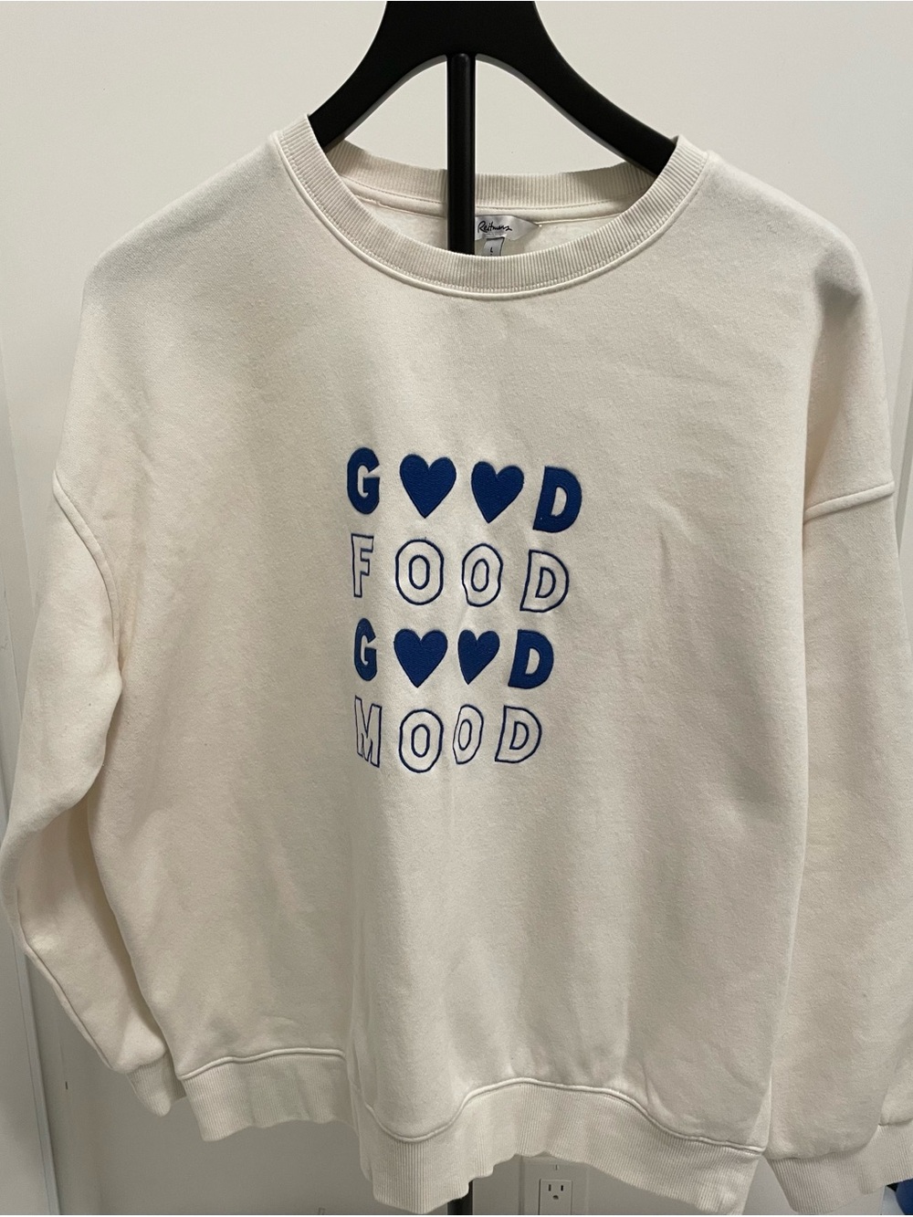 Reitmans Good Food Good Mood Graphic Sweatshirt
